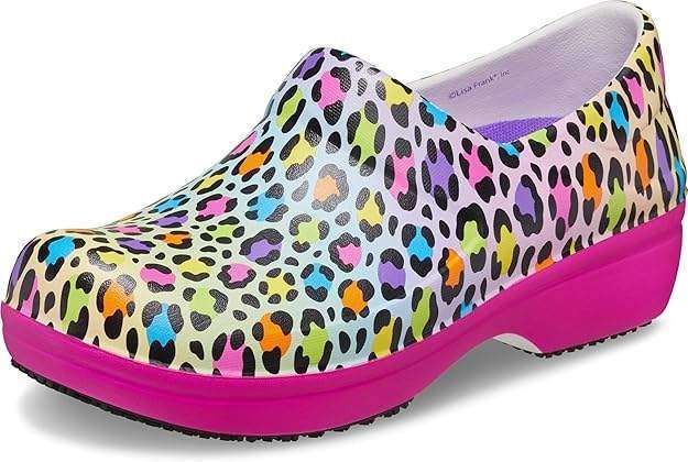 Crocs Для Праці Жіночі Леопард Прінт Women's Neria Pro Ii Clogs, Slip Resistant Work Shoes — фото 2