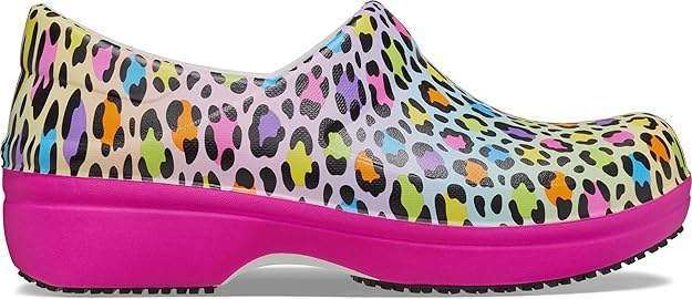 Crocs Для Праці Жіночі Леопард Прінт Women's Neria Pro Ii Clogs, Slip Resistant Work Shoes — фото 7