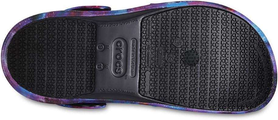 Crocs Спеціаліст Унісекс Бузкові Галактика Bistro Graphic Slip Resistant Work Clog — фото 4