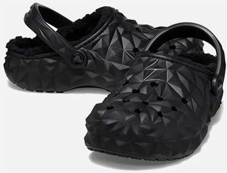 Crocs Геометрік Клог Класік Утеплені Чорні Classic Geometric Lined Clog — фото 1