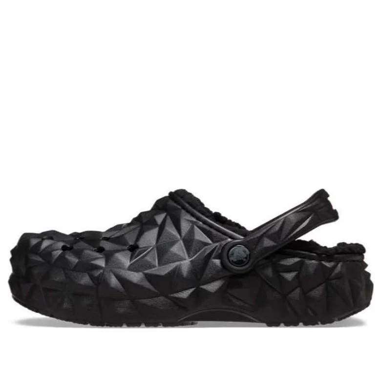 Crocs Геометрік Клог Класік Утеплені Чорні Classic Geometric Lined Clog — фото 4