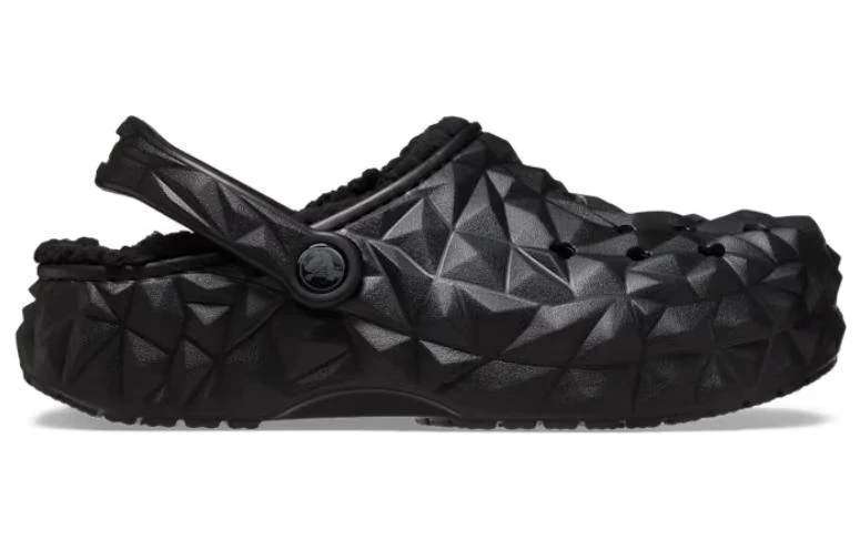 Crocs Геометрік Клог Класік Утеплені Чорні Classic Geometric Lined Clog — фото 5