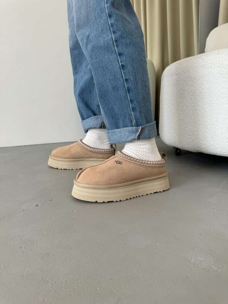 Жіночі UGG Тазз Сліппер Ультра Міні Платформа Бежеві Tazz Platform Beige — фото 7