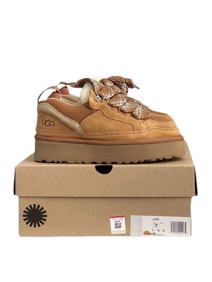 Жіночі UGG Кросівки Платформа Зимові Замшеві Коричневі Lowmel Platform Sneaker Chestnut