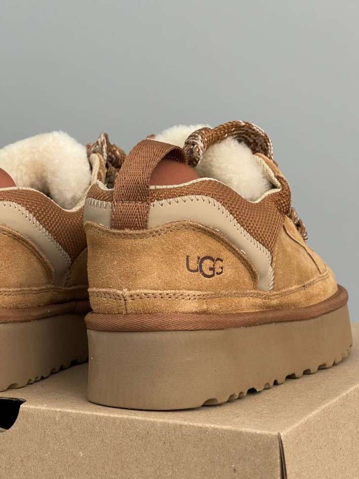 Жіночі UGG Кросівки Платформа Зимові Замшеві Коричневі Lowmel Platform Sneaker Chestnut — фото 6