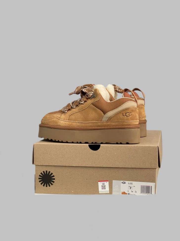 Жіночі UGG Кросівки Платформа Зимові Замшеві Коричневі Lowmel Platform Sneaker Chestnut — фото 7