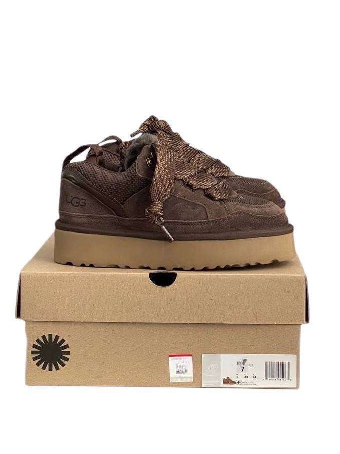 Жіночі UGG Кросівки Платформа Зимові Замшеві Шоколадні Lowmel Platform Sneaker Chocolate — фото 1