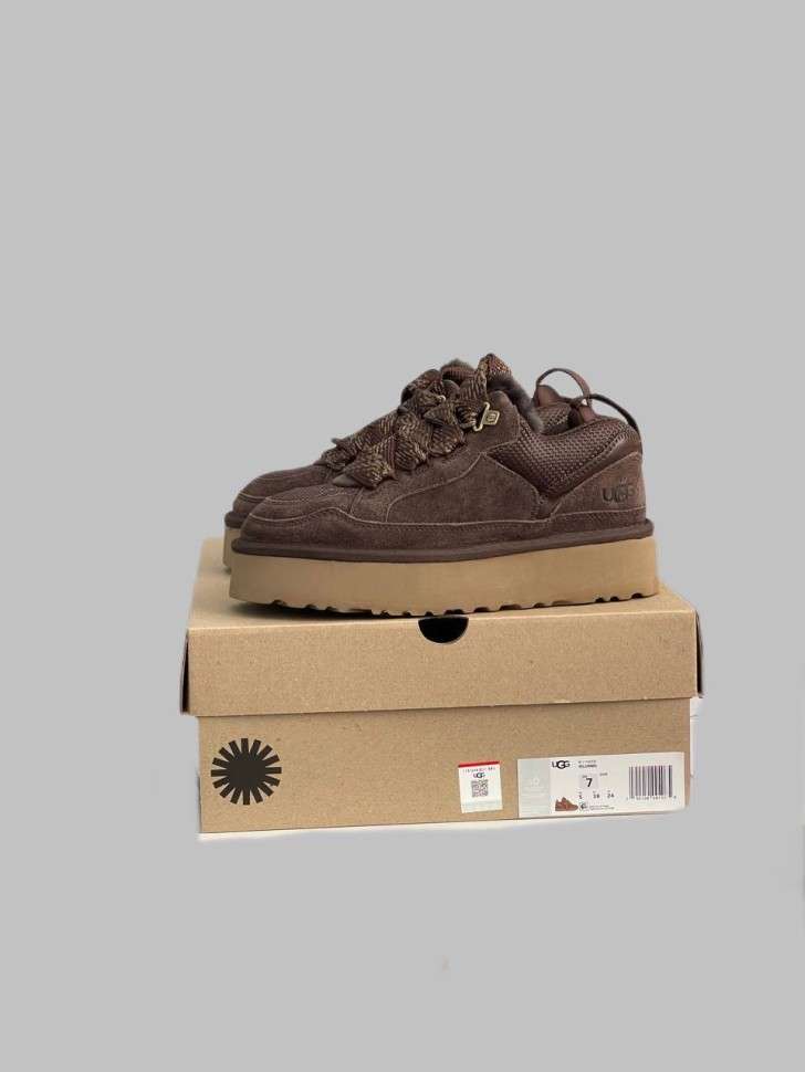 Жіночі UGG Кросівки Платформа Зимові Замшеві Шоколадні Lowmel Platform Sneaker Chocolate — фото 3