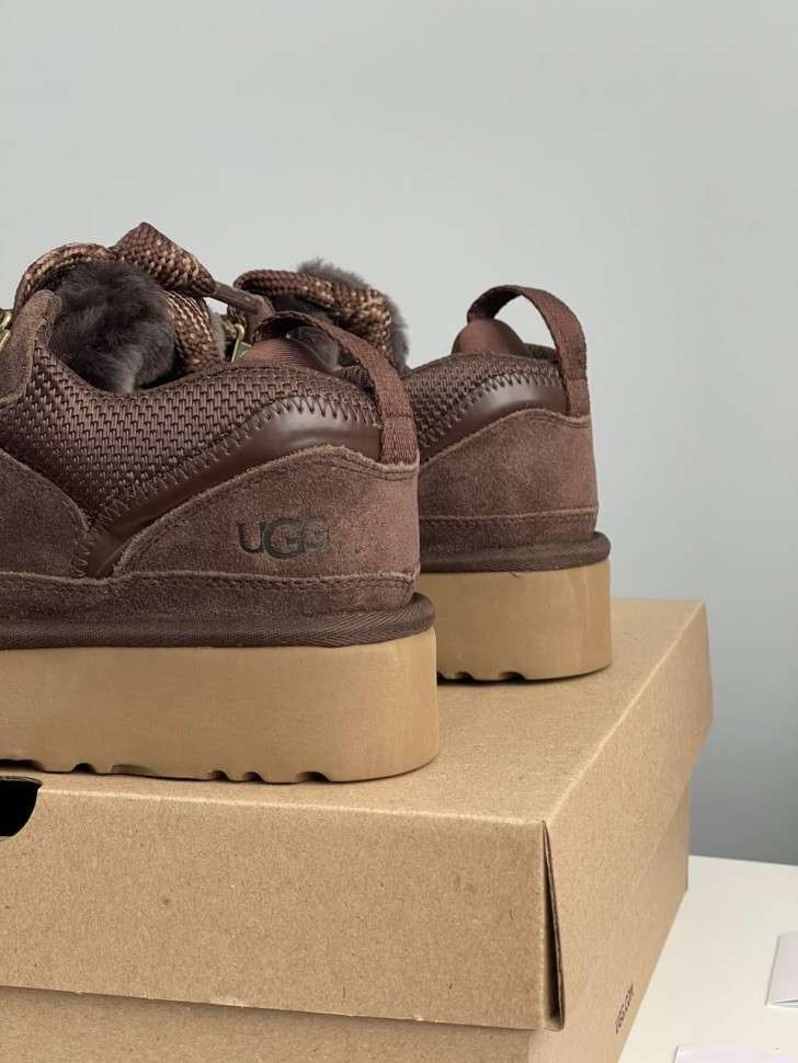 Жіночі UGG Кросівки Платформа Зимові Замшеві Шоколадні Lowmel Platform Sneaker Chocolate — фото 4