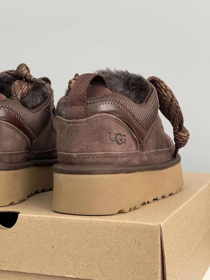 Жіночі UGG Кросівки Платформа Зимові Замшеві Шоколадні Lowmel Platform Sneaker Chocolate — фото 5