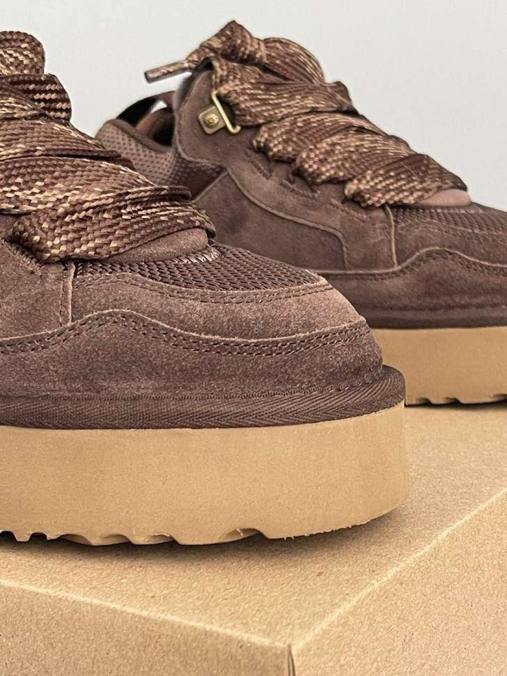 Жіночі UGG Кросівки Платформа Зимові Замшеві Шоколадні Lowmel Platform Sneaker Chocolate — фото 6