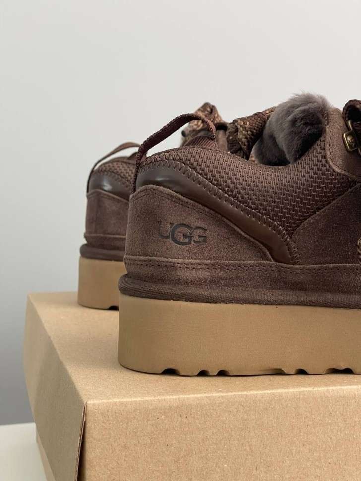 Жіночі UGG Кросівки Платформа Зимові Замшеві Шоколадні Lowmel Platform Sneaker Chocolate — фото 8