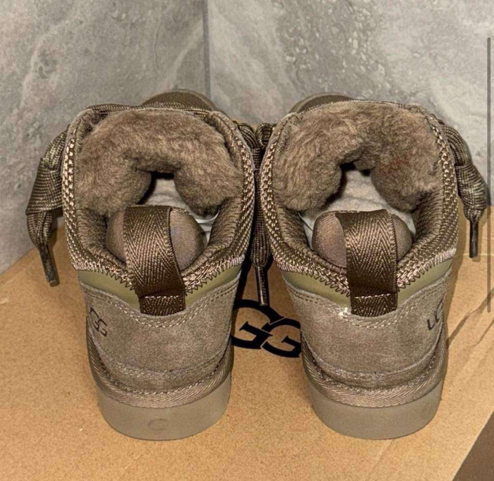 Жіночі UGG кросівки Зимові Замшеві Хакі Lowmel Sneaker Khaki Antilope — фото 9