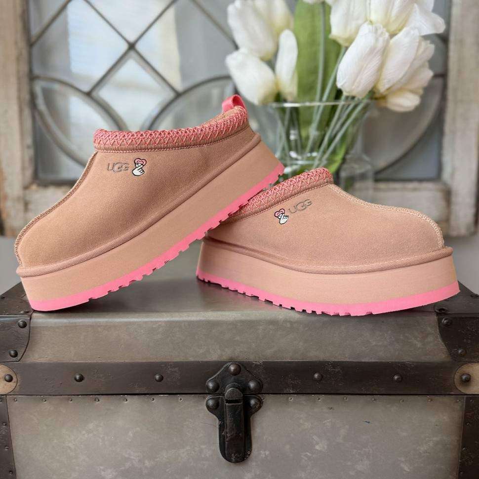 Жіночі UGG Тазз Сліппер Ультра Міні Платформа Бежеві - Рожеві Tazz Love '25 "Arroyo Tropical Pink" — фото 8