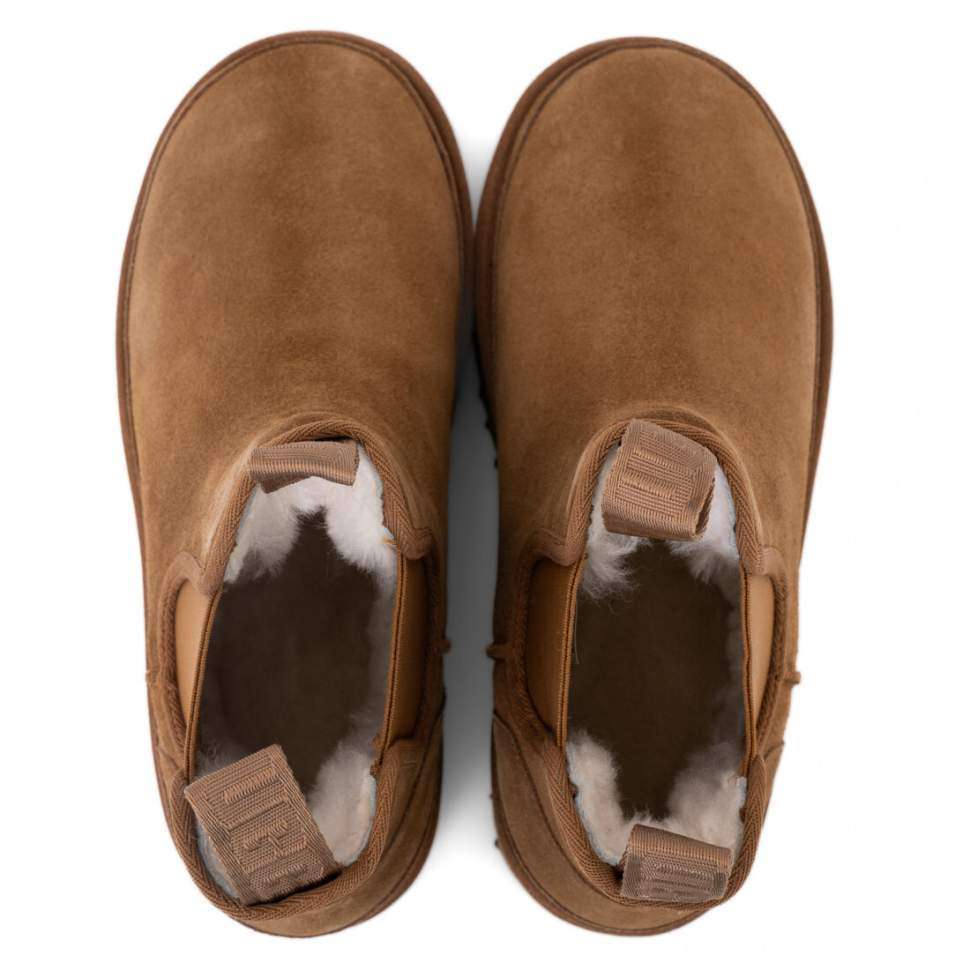 Жіночі UGG Платформа Ньюмел Чоботи Помаранчеві Замша з Пасками Neumel Chelsea Chestnut Platform — фото 3