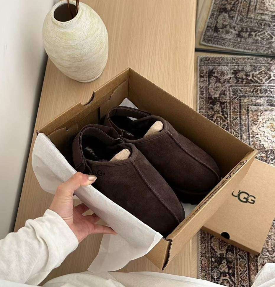 Жіночі UGG Ланах Сандалі Платформа Шоколадні Lanah Clog Chestnut Chocolate — фото 6