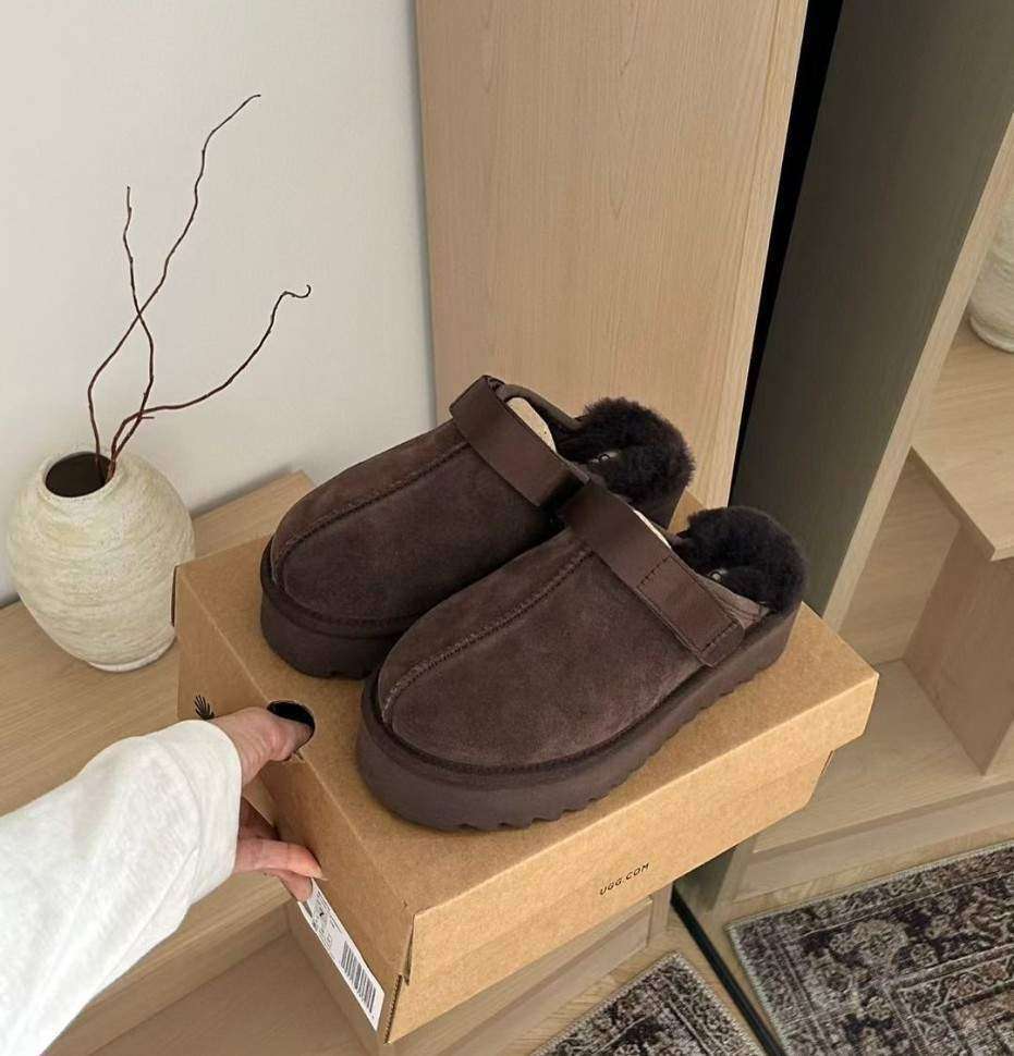 Жіночі UGG Ланах Сандалі Платформа Шоколадні Lanah Clog Chestnut Chocolate — фото 8