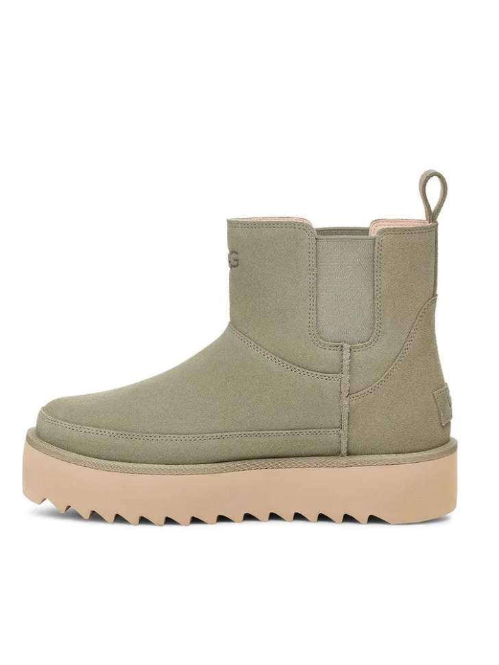 Жіночі UGG Челсі Платформа Зелені Замша Міні Chelsea Platform Tractor Green — фото 2