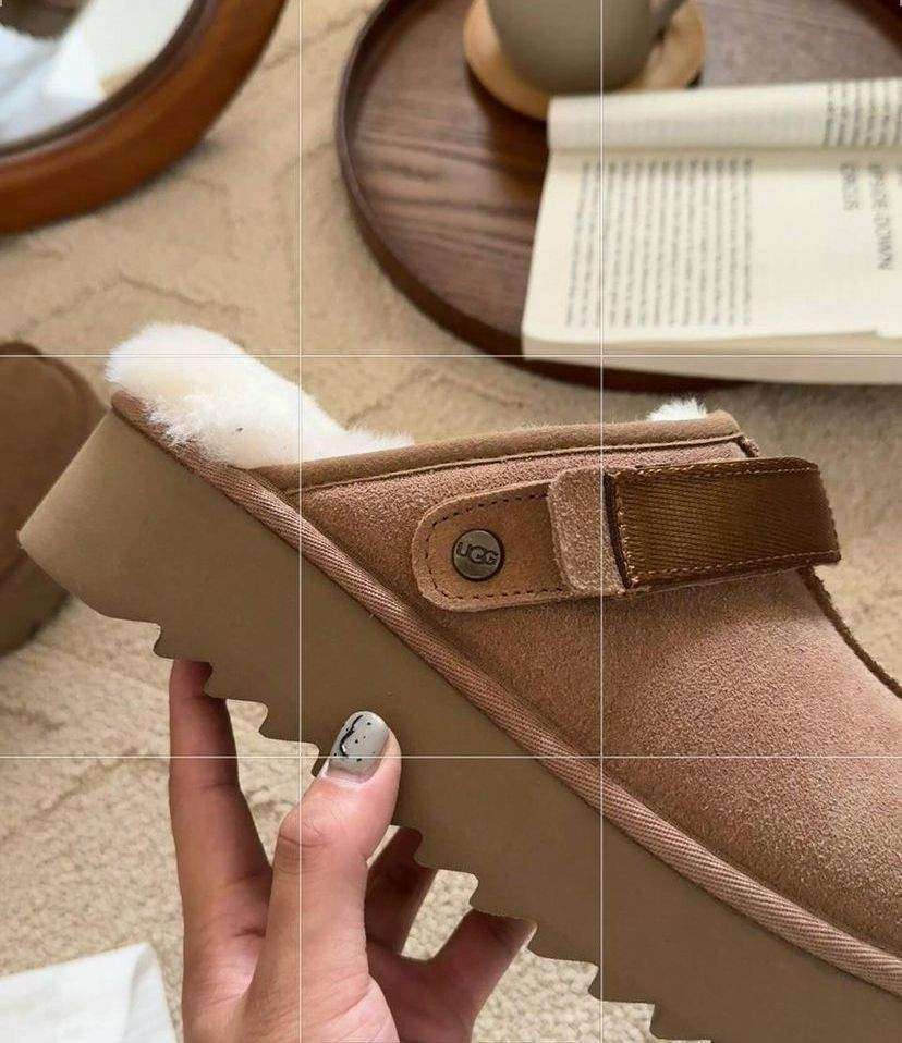 Жіночі UGG Ланах Сандалі Платформа Памаранчеві Lanah Clog Chestnut Platform — фото 11