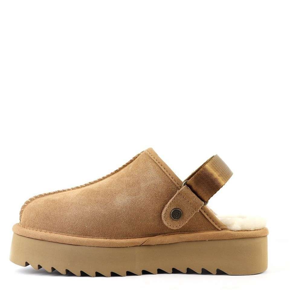Жіночі UGG Ланах Сандалі Платформа Памаранчеві Lanah Clog Chestnut Platform — фото 4