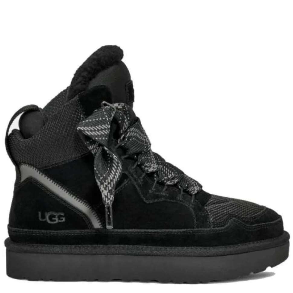 Жіночі UGG Кросівки Зимові Високі Замшеві Чорні Lowmel Sneaker High Black