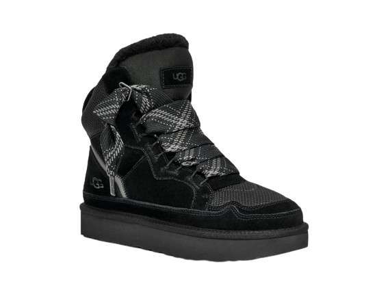 Жіночі UGG Кросівки Зимові Високі Замшеві Чорні Lowmel Sneaker High Black — фото 2