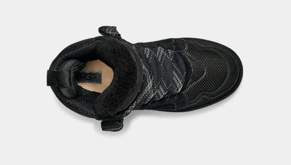 Жіночі UGG Кросівки Зимові Високі Замшеві Чорні Lowmel Sneaker High Black — фото 5