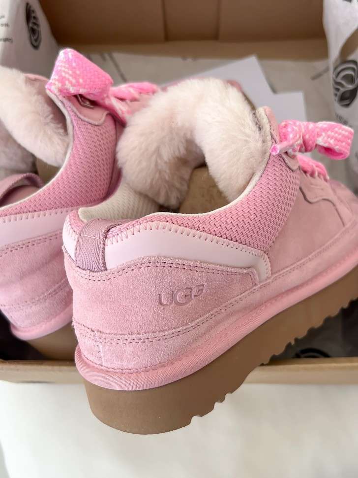 Жіночі UGG кросівки Зимові Замшеві Рожеві Women's Lowmel Pink — фото 4