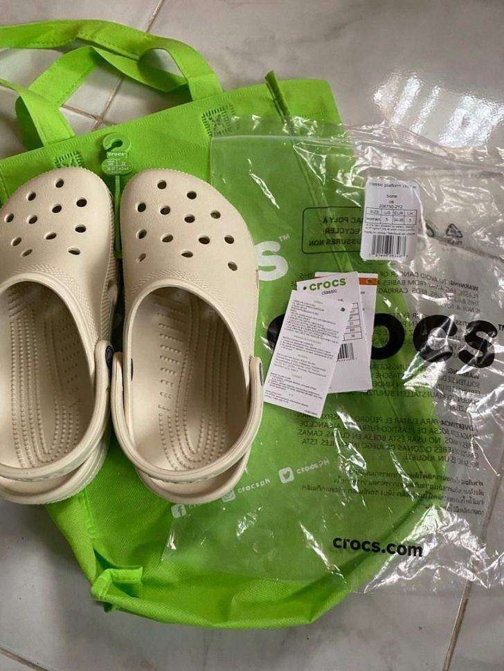 Crocs Classic Clog Bone Baige — фото 13