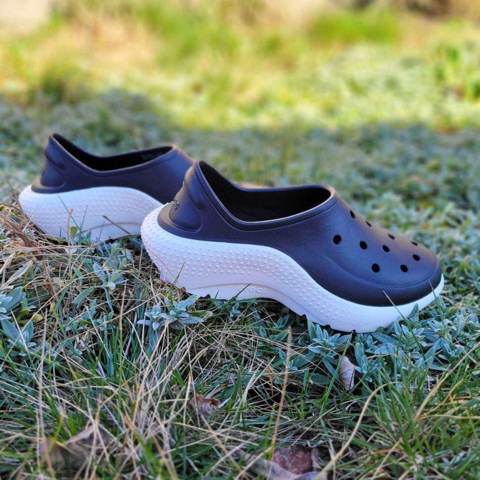Чоловічі Crocs Кросівки Чорні Classic Sneaker black\chalk — фото 4