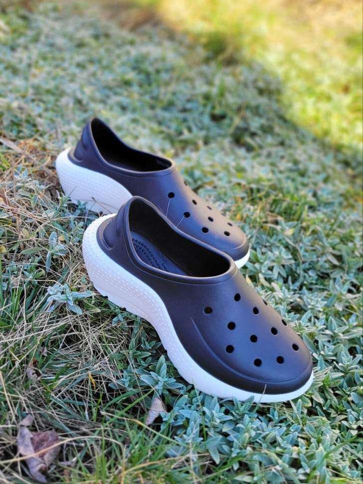 Чоловічі Crocs Кросівки Чорні Classic Sneaker black\chalk — фото 5