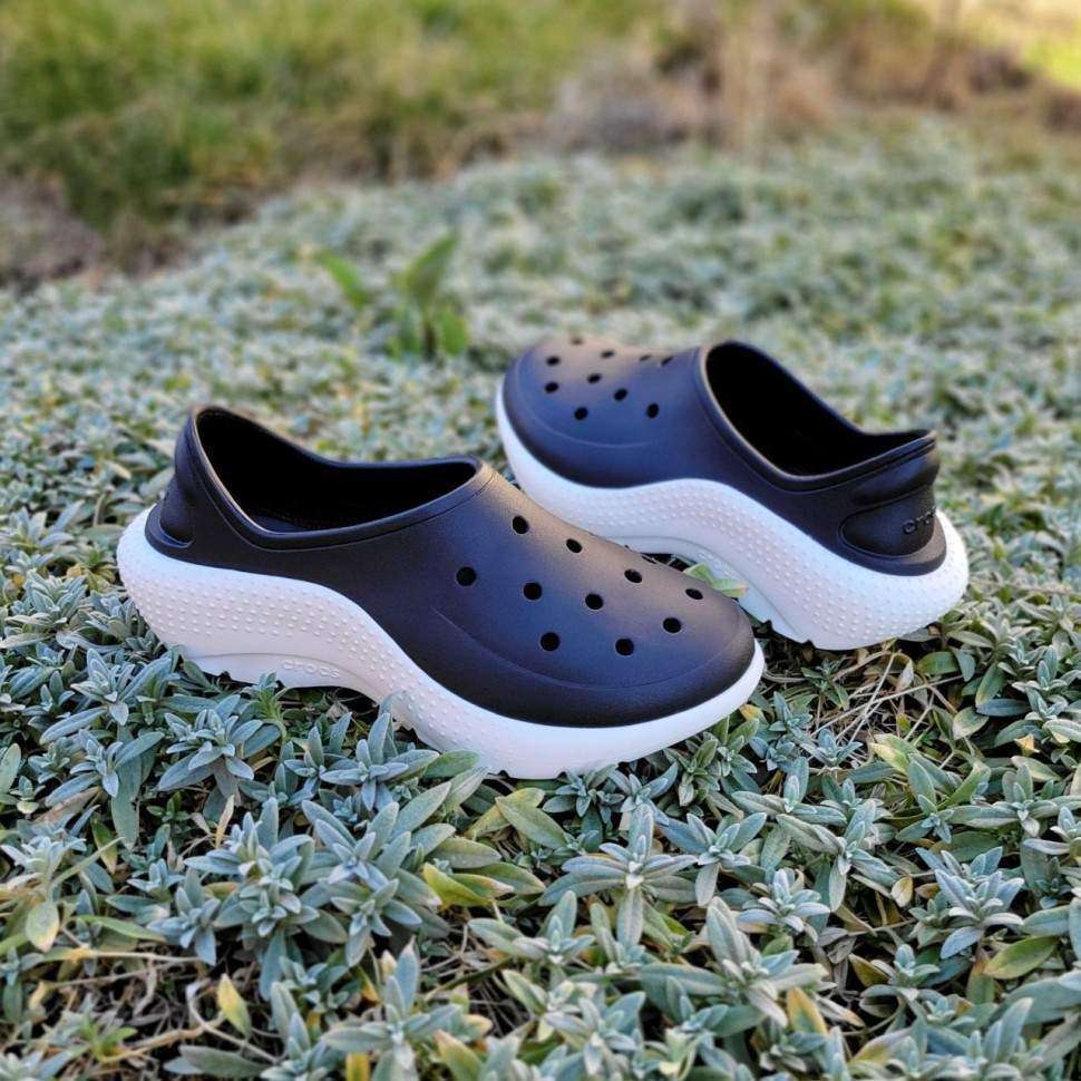 Чоловічі Crocs Кросівки Чорні Classic Sneaker black\chalk — фото 8