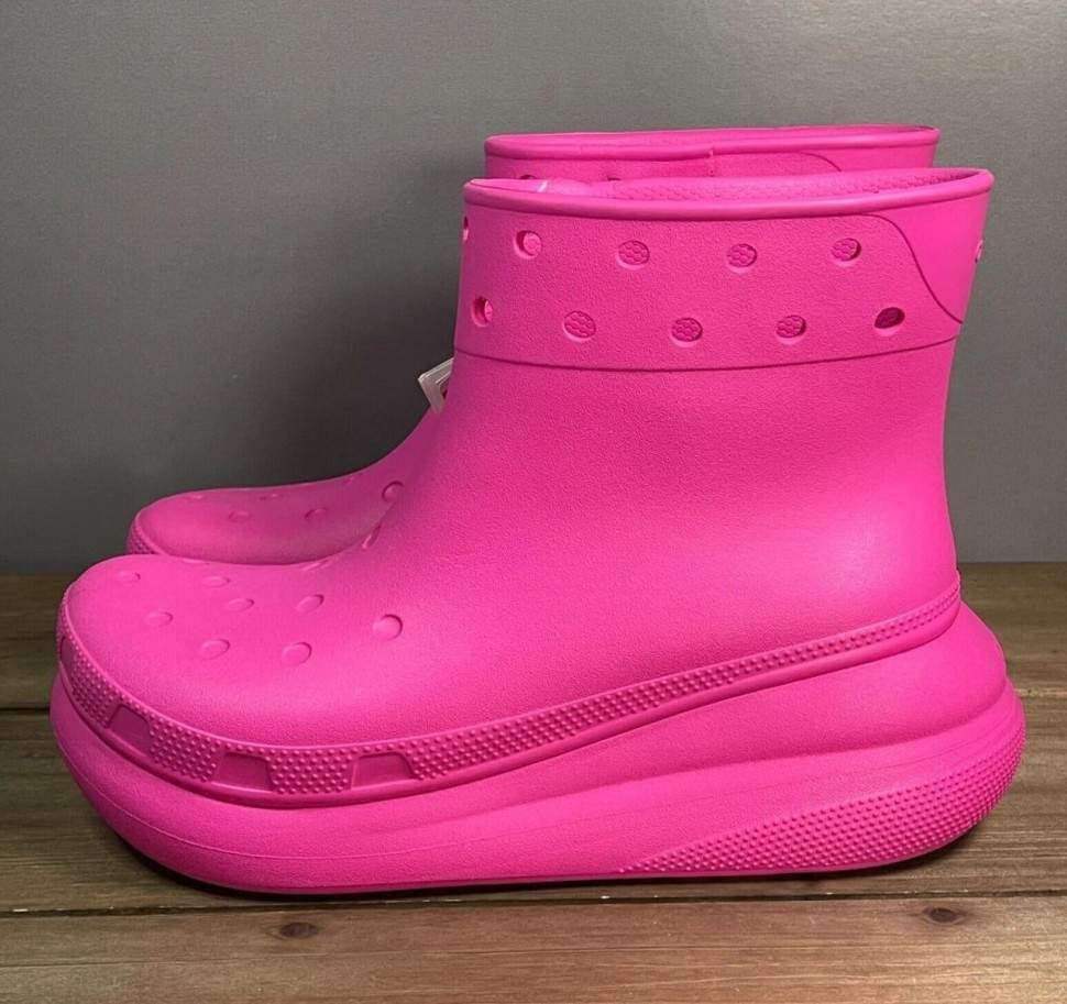 Жіночі гумові чоботи Crocs Crush Rain Boot Juice — фото 11