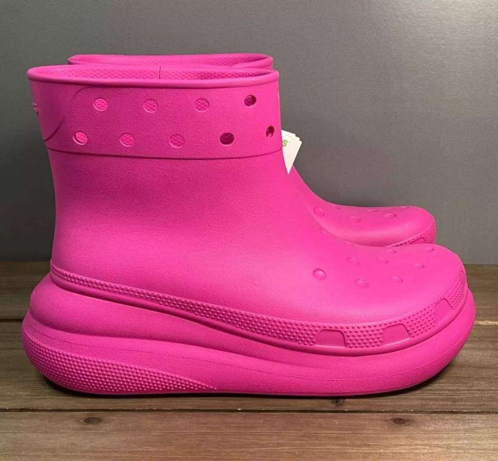 Жіночі гумові чоботи Crocs Crush Rain Boot Juice — фото 7