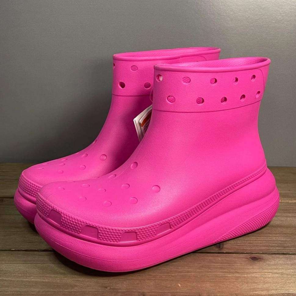 Жіночі гумові чоботи Crocs Crush Rain Boot Juice — фото 10
