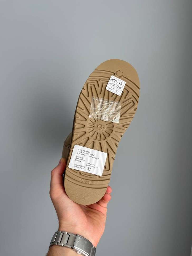 Жіночі UGG Платформа Шот Хакі Short Platform Khaki — фото 6