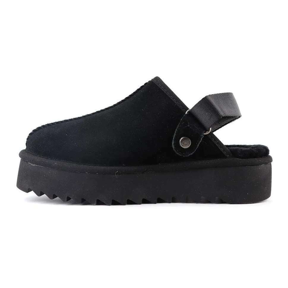 Жіночі UGG Ланах Сандалі Платформа Чорні Lanah Clog Chestnut Black — фото 5