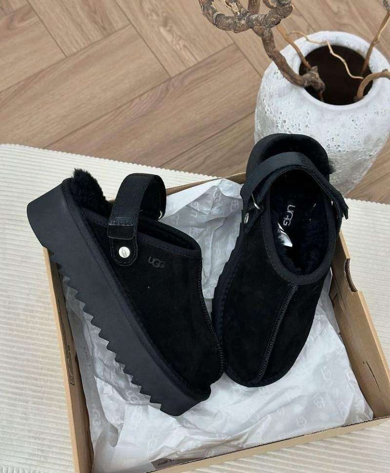 Жіночі UGG Ланах Сандалі Платформа Чорні Lanah Clog Chestnut Black — фото 9