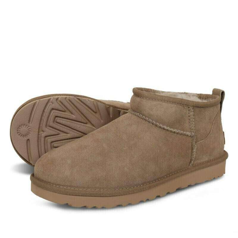 Жіночі UGG Ультра Міні Хакі Замшеві Classic Ultra Mini Khaki Suede — фото 2