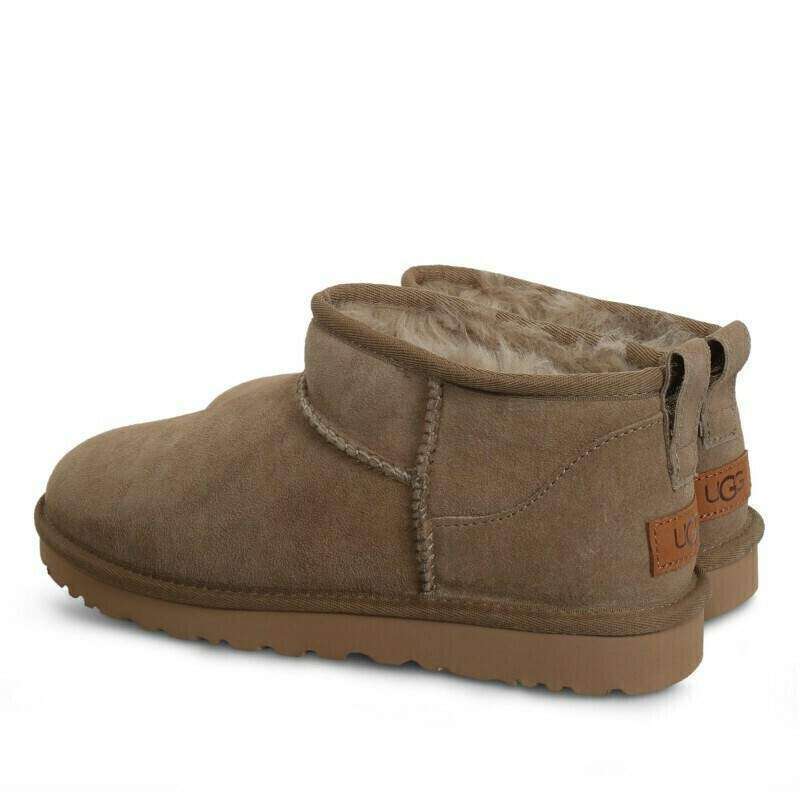 Жіночі UGG Ультра Міні Хакі Замшеві Classic Ultra Mini Khaki Suede — фото 4