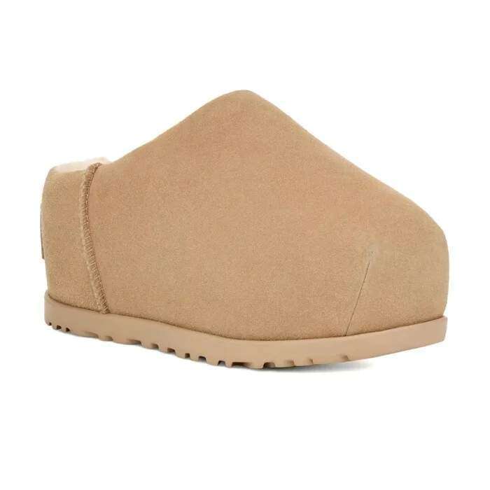 Жіночі UGG Пампед Слайд Бежеві-Пісочні Памбед Slide Pumped Mustard Seed — фото 2