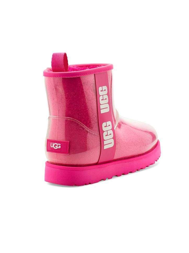 Жіночі UGG Міні Прозорі Силіконові Рожеві Classic Clear Mini Pink — фото 3