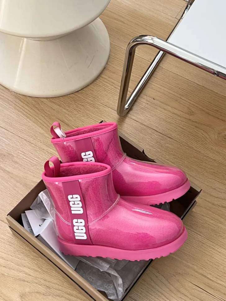 Жіночі UGG Міні Прозорі Силіконові Рожеві Classic Clear Mini Pink — фото 6