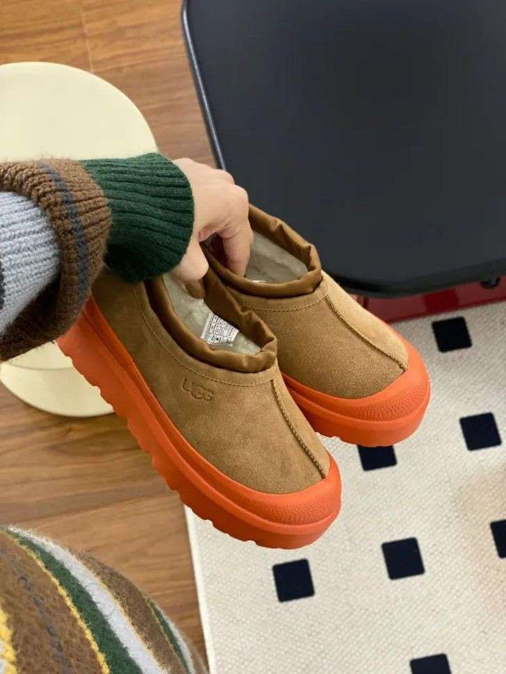 Чоловічі UGG Сліппер Тасман Ультра Міні Помаранчеві Прорезинені Tasman Hybrid Chestnut/Orange — фото 6