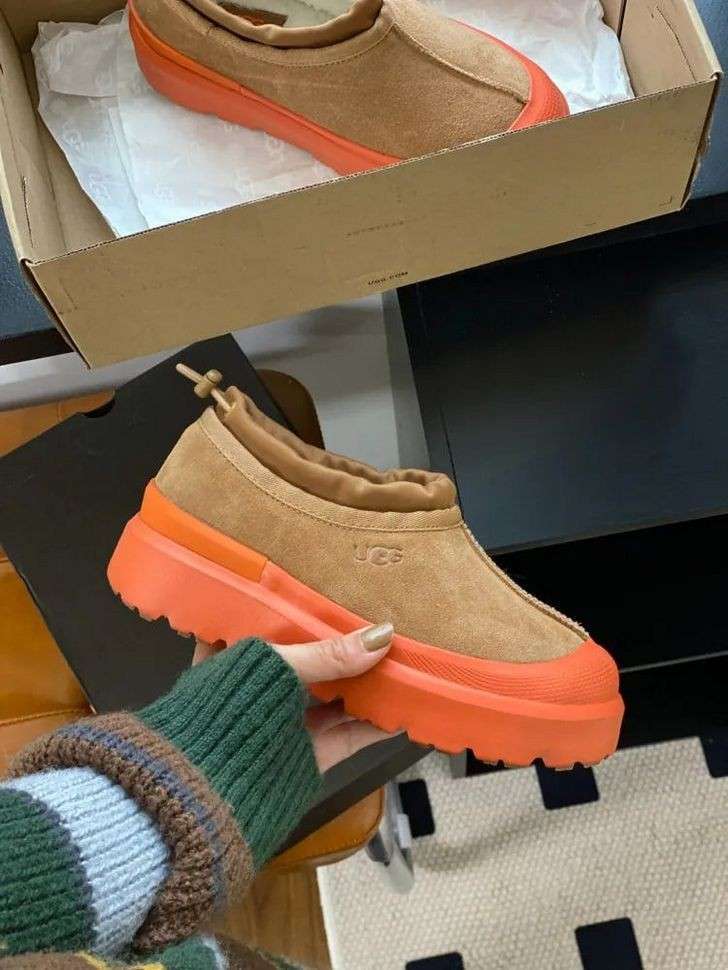 Чоловічі UGG Сліппер Тасман Ультра Міні Помаранчеві Прорезинені Tasman Hybrid Chestnut/Orange — фото 8