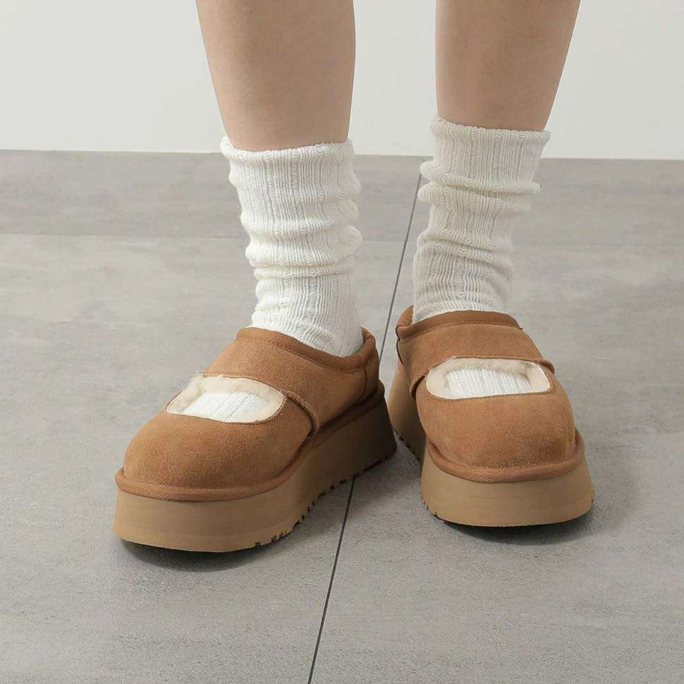 Жіночі UGG Мері Джейн Платформа Помаранчеві Bea Mary Jane Chestnut — фото 11