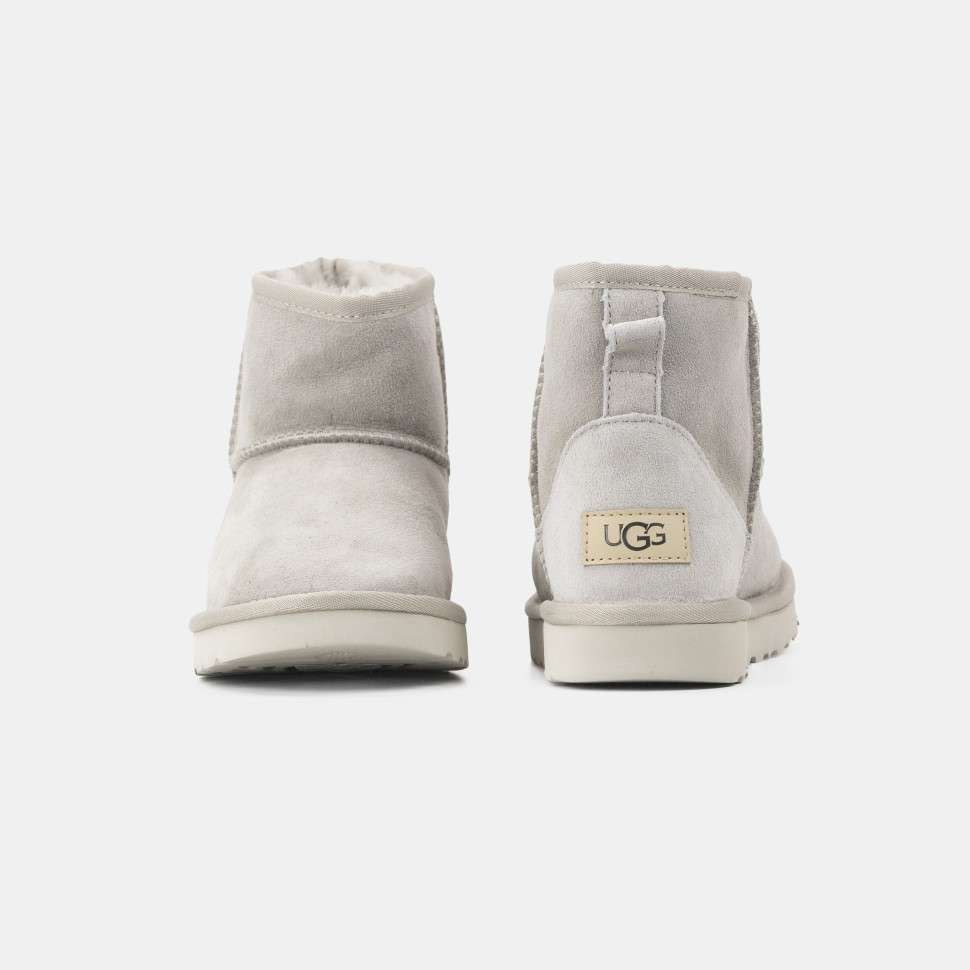 Жіночі UGG Класік Міні Світло Сірі Замшеві Australia Classic Mini Light Grey Suede — фото 3