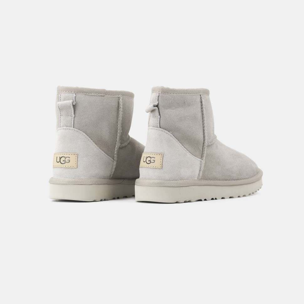 Жіночі UGG Класік Міні Світло Сірі Замшеві Australia Classic Mini Light Grey Suede — фото 6