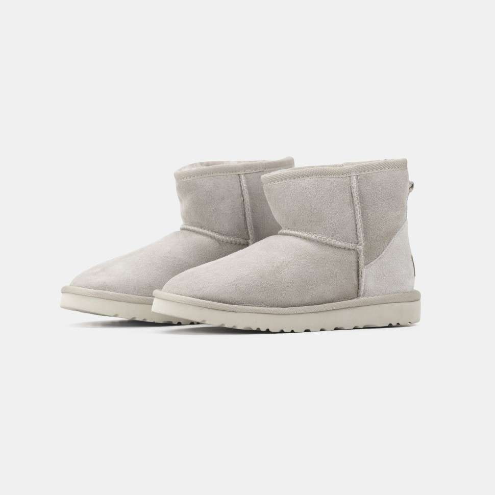 Жіночі UGG Класік Міні Світло Сірі Замшеві Australia Classic Mini Light Grey Suede — фото 7