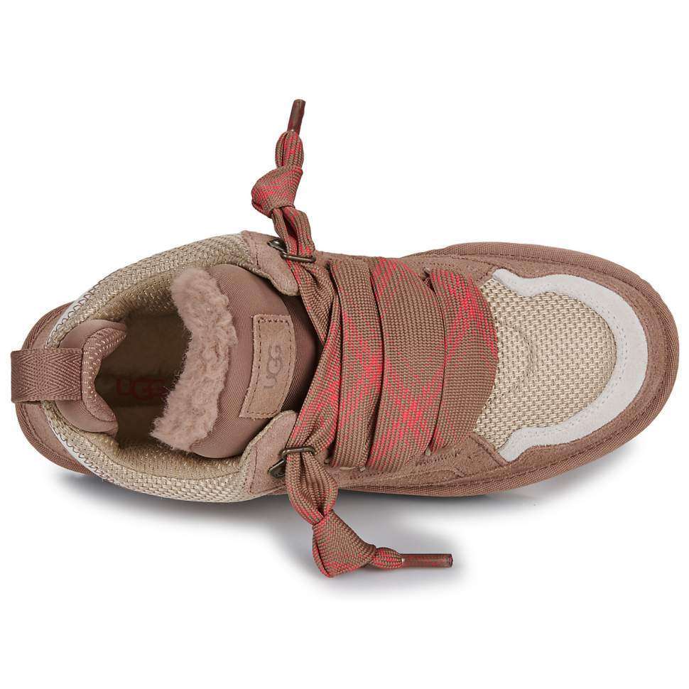 Жіночі UGG кросівки Зимові Замшеві Коричневі Lowmel Sneaker "Rocky Oak" Brown — фото 5